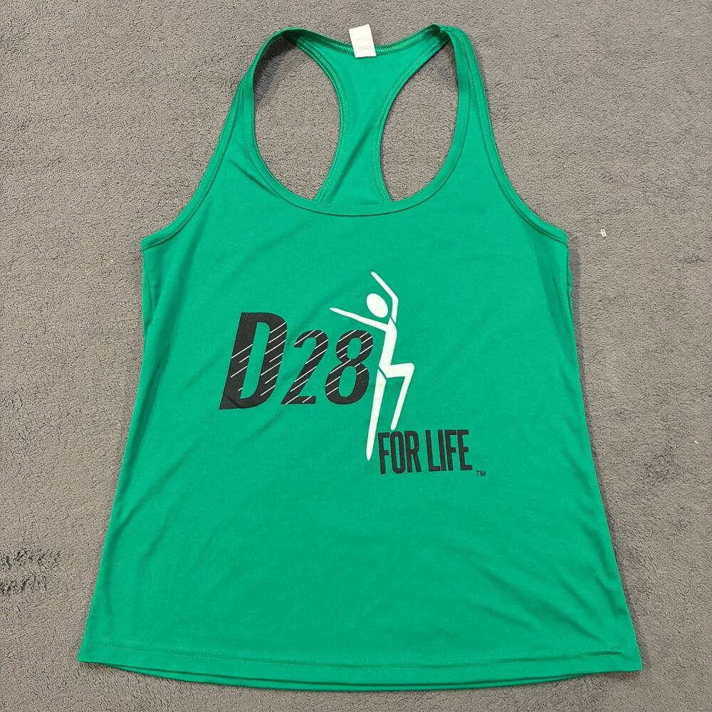 ALO Green Activewear Tank Top Sleeveless Athletic Printed Shirt Women's Size M